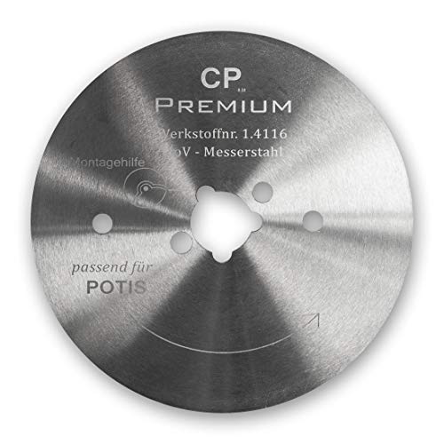 Canpolat GASTRONICS Kreismesser für Potis - 80 mm, glatt - Dönermesser aus Edelstahl in Premium Qualität von GASTRONICS