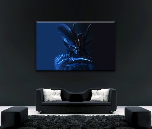 Canvas35 Kunstdruck auf Leinwand, Motiv Alien V Predator, Nr. 6, 101,6 x 61 cm von Canvas35