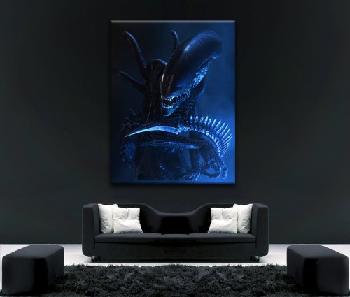 Canvas35 Kunstdruck auf Leinwand, Motiv Alien V Predator, gerahmt von Canvas35