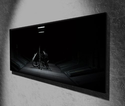 Kunstdruck auf Leinwand, Motiv: Alien auf der Jagd, Horror-Film, Panorama, 127 x 50,8 cm von Canvas35