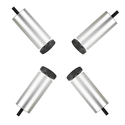 Canzoon Möbelfüße Verstellbar M8 4Pcs Möbel Beine Silber Kabinett Füße Möbelbeine 12Cm Für Küchen Möbel Und Andere Gegenstände Verwendet von Canzoon