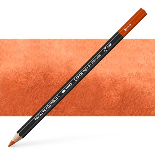 Caran d'Ache Museum Aquarelle Bleistift Museum Aquarelle Bleistift 3510.077/ NR 077 BURNT OCHRE/GEBRANNT-FSC (1 Stück/ (Pack of 1) von Caran d'Ache