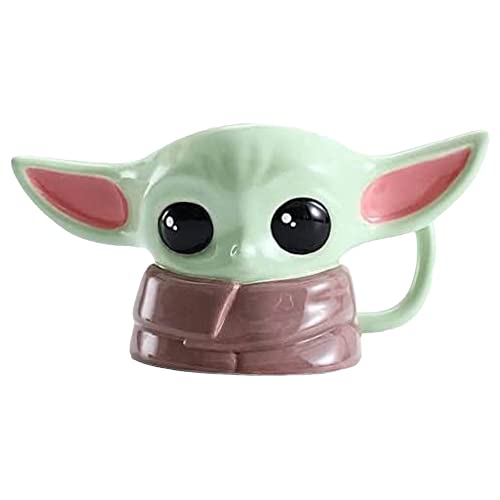 3D Baby Yoda Star Wars Mandalorian lizenzierte Kaffeetasse Tasse von Caribou Living