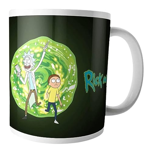Rick and Morty Portal Vortex Tasse für heiße Getränke, Tee, Kaffee, heiße Schokolade von Caribou Living