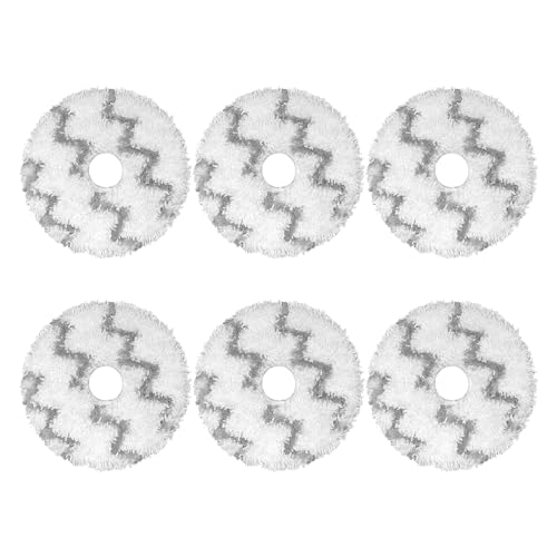 Carkio 10 Pack Sweeping Robot Accessories Washable Spinnig Mop Pads for Roidmi Eva Self-Cleaning Emptying Robot Vacuum SDJ06RM, Replace Mop Cloths Floor Care Accessories von Carkio