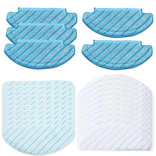 Carkio 25Pcs Replacement Mopping Pads Set for Ecovacs Deebot Ozmo T8 AIVI N8 Pro+ Robot Vacuum Cleaner Accessories,5 Mop Cloth,10 Washable Mop Pads,10 Disposable Mopping Pads Disposable Mopping Pads von Carkio