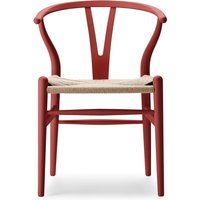 Carl Hansen - CH24 Soft Wishbone Chair Ilse Crawford, Buche soft falu / Naturgeflecht von Carl Hansen