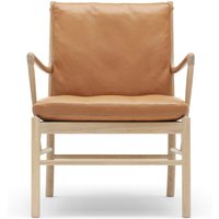 Carl Hansen - OW149 Colonial Chair, Eiche geseift / Leder SIF 95 von Carl Hansen