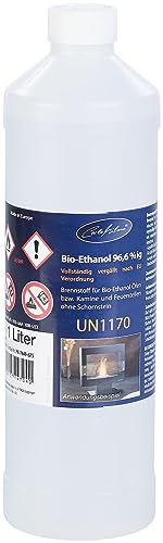 Carlo Milano Bioethanol: Bio-Ethanol/Bio-Alkohol für Deko-Kamine, 1 Liter (Bioalkohol, Bioethanol für Tischkamin, Tischfeuer) von Carlo Milano
