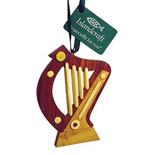 Irische Harfe aus Holz Hängedekoration von Carrolls Irish Gifts