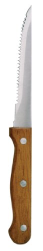 Olympia C136 Steak-Messer, Holzgriff, Braun, 12 Stück von Olympia