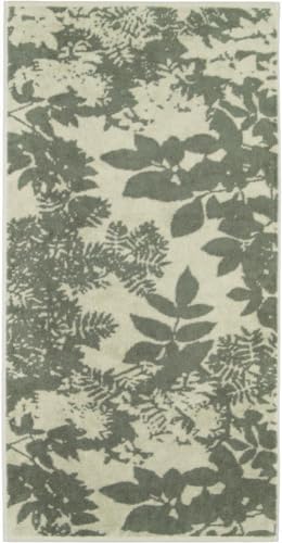 Cawö Duschtuch 6227 Park Farbe Wasabi Größe 70x140 Wendedesign Blätter Towel von Cawö