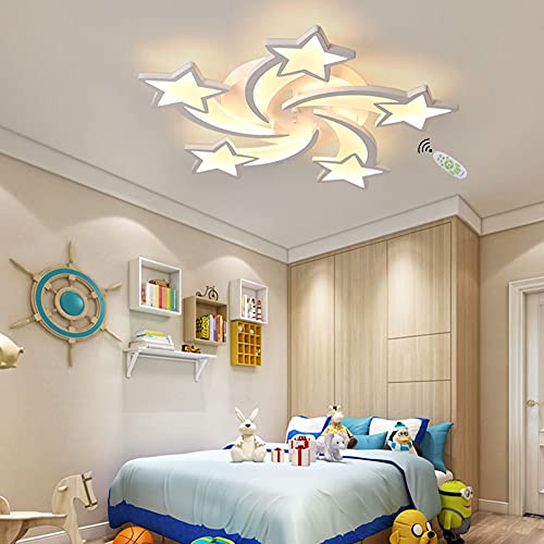 Cblbser Kinderzimmerleuchte Decke-leuchte 5 Sterne Design LED Schlafzimmerlampen Moderne Deko Decken-Lampe Interior Für Mädchen Jungenzimmer Kindergarten Balkon Küche Esszimmer -Lampe von Cblbser