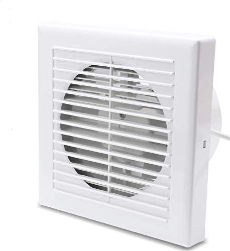 Cecaylie wandlüfter 150mm mit Rückstauklappe, abluftventilator, exhaust fan Wandventilator für Küchen, Bäder, Luftzirkulation Leistung 320m³/h 21 Watt Elektromotor von Cecaylie