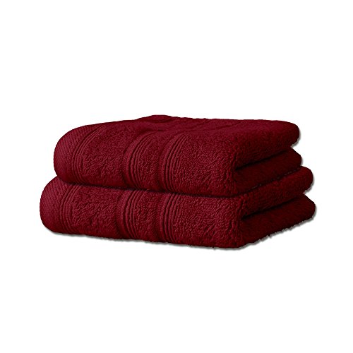 CelinaTex Capri Handtuch-Set 2teilig 1x 80 x 200 cm 1x 70 x 140 cm Bordeaux Baumwolle Frotteehandtuch von CelinaTex