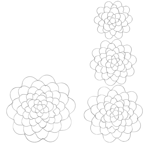 Cenei Blumenarrangement-Halter, 4-Teiliges Draht-Blumenarrangement-Werkzeug, Blumeneinsatz-Deckel Aus Edelstahl, Wiederverwendbarer Blumengitter-Arrangement von Cenei