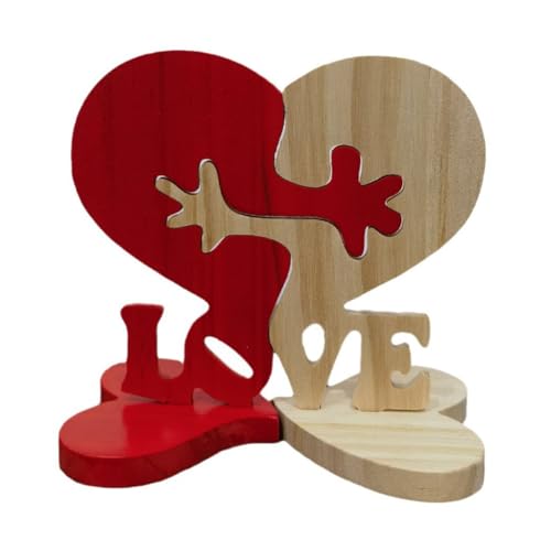 Cenei Holzpuzzleblock „Liebe, Dekorative Ornamentskulptur, Holzornamente von Cenei