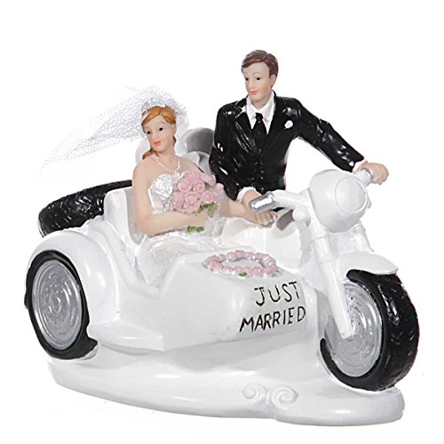 Deko "Brautpaar auf Motorrad" von Cepewa