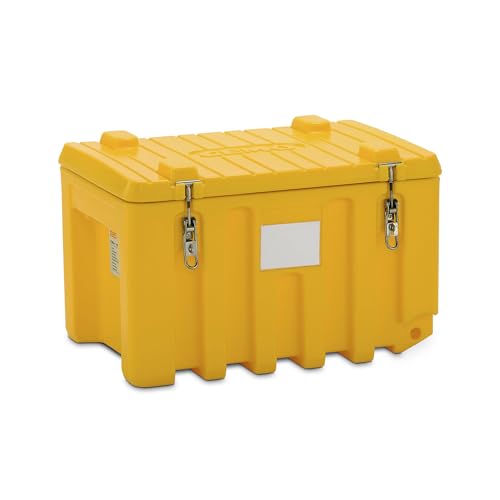 Certeo CEMO | Universalbox aus Polyethylen | Inhalt 150 l | Trolley | gelb von Certeo