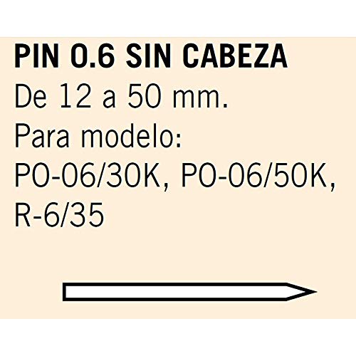 Cevik mcpin0.6 – 15 pin 0.6 ohne Kopf Länge 15 mm. Box 13 Tausende von Cevik