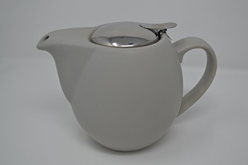 Saara, 0,9 Liter Teekanne aus Keramik mit Einsatz, keramik, mattgrau, 0.9 Litre von Cha Cult
