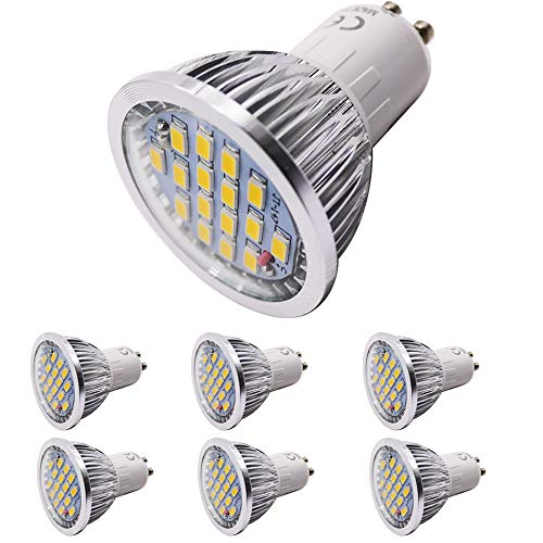 Neue Produkte GU10，5.5 w LED Lampe ersetzt 50W Halogenlampe, GU10, warmweiß (3000 Kelvin), 500 Lumen, 6 Stück von Chao Zan