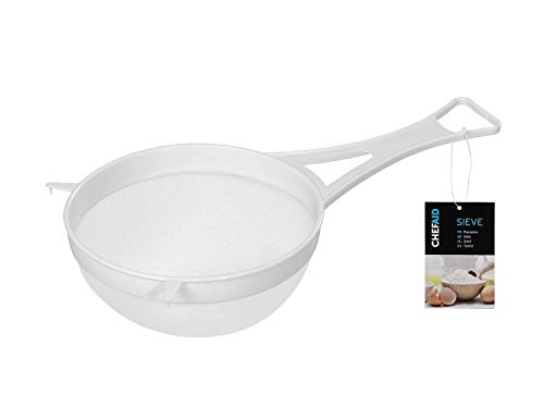 Chef Aid ‎10K32950 Kunststoff-Sieb, Nylon-Netz, 18 cm, weiß von Chef Aid