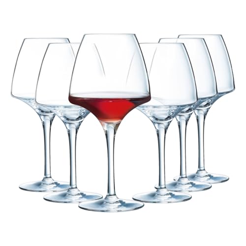 Chef & Sommelier – Kollektion Open Up – 6 Weingläser 32 cl aus Kristallglas – ideal für Verkostung – modern und elegant – verstärkte Verpackung von Chef & Sommelier