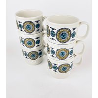 Vintage Kathie Winkle Karussell Keramikkaffeetassen - Hergestellt in Staffordshire England Breithurst Handgemaltes Ironstone Separat Erhältlich von ChenuzAtelier