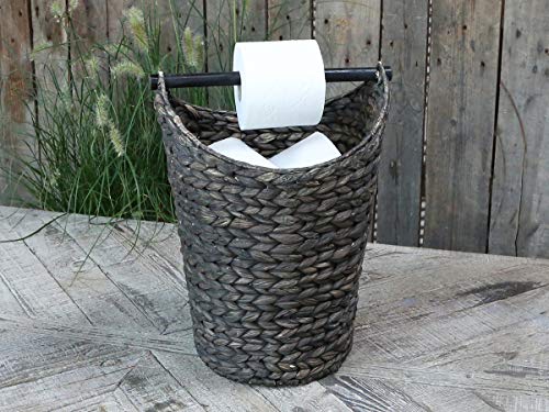 Chic Antique Toilettenpapierhalter Rattankorb Klopapier Korbhalter WC Rollenhalter von Chic Antique