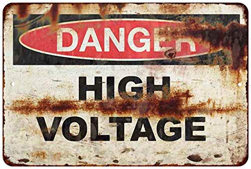 Danger High Voltage Vintage Retro Reproduktion Geschenk 8 x 12 Matt Finish Metall 108120067019 von Chico Creek Signs
