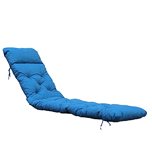 Deckchair Sitzkissen Sitzpolster Auflage für Liege, 195x49 cm hellblau von Chicreat