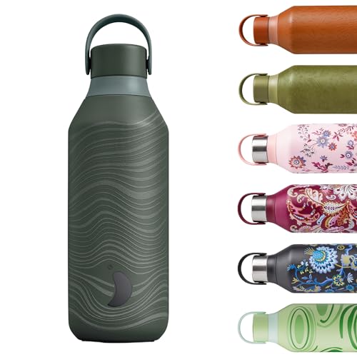 Chilly's Serie 2 Ombre Wasserflasche - BPA-Freier Edelstahl und Wiederverwendbar - Auslaufsicher, Ohne Kondensation - Wind, 500ml von Chilly's