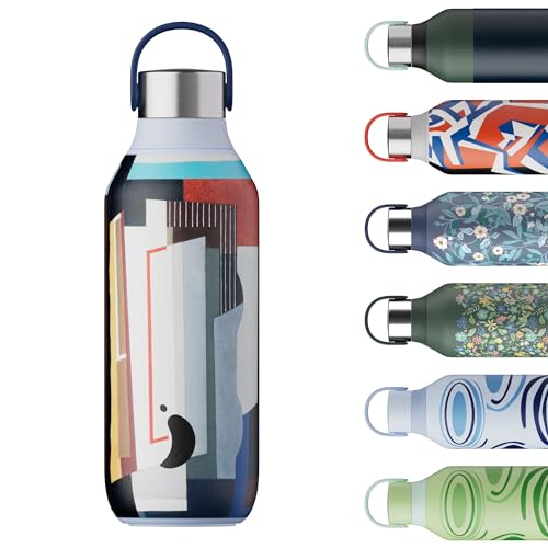 Chilly's Series 2 Bottle - Thermosflaschen aus Edelstahl mit doppelwandiger Isolierung, weichem Trinkverschluss und Trageschlaufe - Tate - John Piper, 500ml von Chilly's