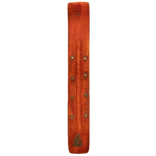 Chinchilla® Räucherstäbchenhalter aus Holz Buddha | Entspanntes Räuchern in stilvollem Design | Praktische Räucherhilfe für Ihre Ruheoase | Handgefertigter aus natürlichen Materialien von Chinchilla