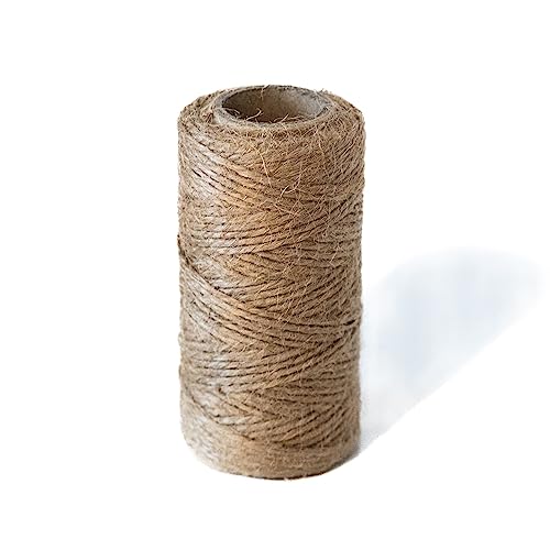 Chinchilla® Jutegarn | ca. 2,0 mm Ø | naturfarben | 50-m-Spulen | Jute-Schnur, Bindegarn, Bindeschnur, Dekokordel, Jutekordel | perfekt für Bastelarbeiten, Verpackungen von Chinchilla