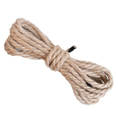 Chinchilla® Juteseil | 10 mm Ø, 5,00 m lang | Dekokordel für DIY, Handwerk, Dekoration und Gartenarbeit | Jute-Tauziehen | Natur Braun | Robustes Naturmaterial | kreative Projekte von Chinchilla