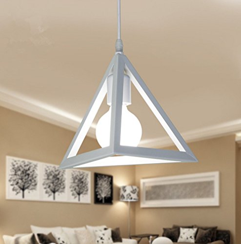 Modern E27 Metall Kreative Pendelleuchte Hängeleuchte Symmetrische Weiß Deckenleuchte E27 Leuchtmittel Hänge Leuchte Loft Lampe für Küchen Esszimmer von Chrasy
