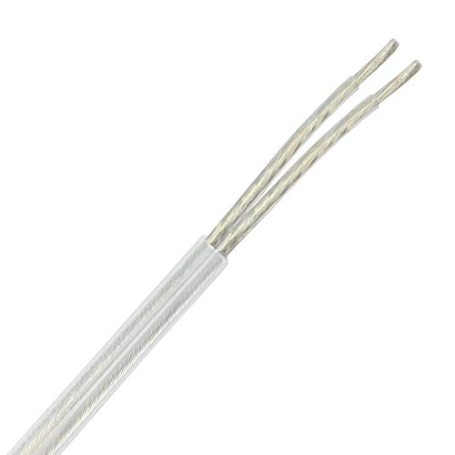 3m Kabel transparent 2x0,75mm² 2G isolierte Leitung rund Leuchtenkabel Lampenkabel Strom-Kabel Rundkabel Adern gerade von Christoph Palme Leuchten