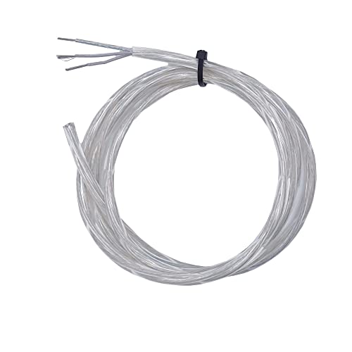 1,20m Stromkabel 3x0,75mm² 3G H05VV-F Schlauchleitung PVC Kabel (Transparent gedreht) von Christoph Palme