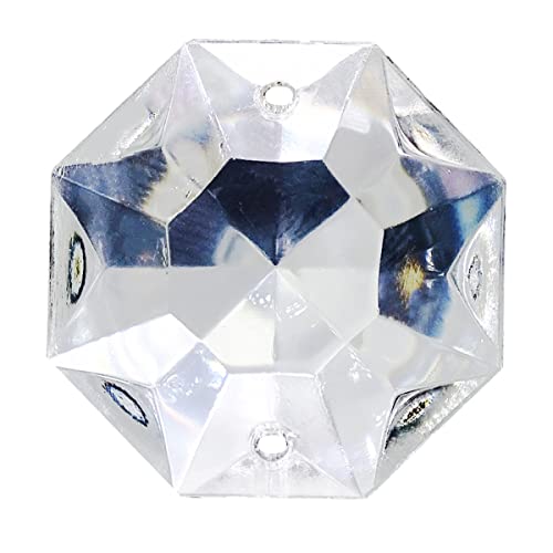 10x Kristall Koppe 16mm CLASSIC Oktagon 2-Loch Kristallklar Kristallglas Kristallstein für Kronleuchter von Christoph Palme