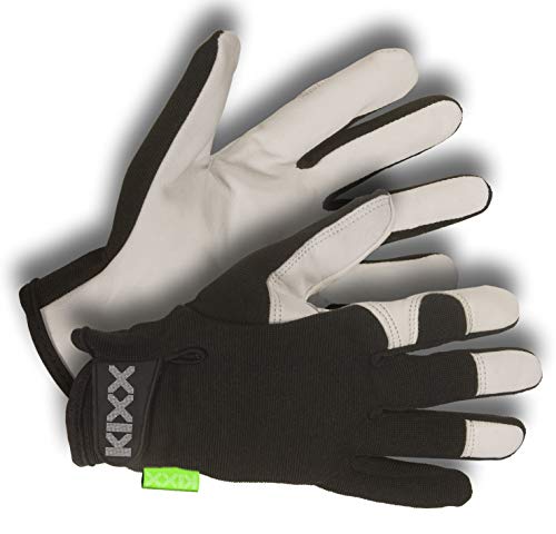 Chrysal KIXX Handschuh Lycra/Ziegennappa Gr. 8 schwarz/hellgrau von Chrysal