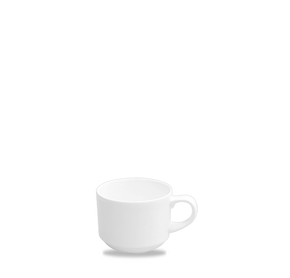 Churchill Tasse Alchemy Kaffee/Teetasse, 20,6Cl, stapelbar, 24 Stück, weiß, Porzellan von Churchill