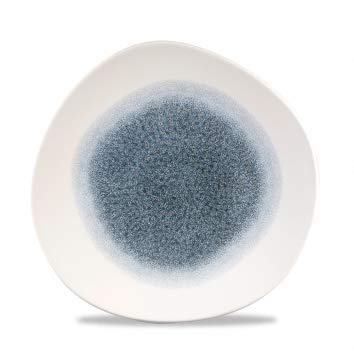 Churchill Stonecast - handgefertig Organic Round Plate - 18,6cm, Farbe wählbar (Raku Topaz Blue) von Churchill