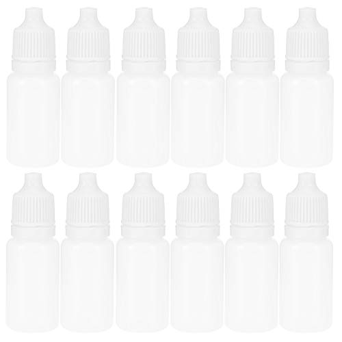 Cikonielf 50Pcs 5Ml Pe-Materialien Leere Tropfflaschen Quetschbarer Augenflüssigkeitsflaschenbehälter Mit Deckelstopfen(Weiß) von Cikonielf