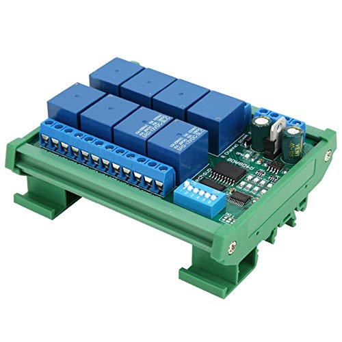 8-Kanal-Elektrogeräte, PLC-Relais DC 12 V, Fernbedienung mit Arbeitsmodus für Modbus RTU Protokoll (R4D8A08-R mit DIN Rail Box) von Clasken
