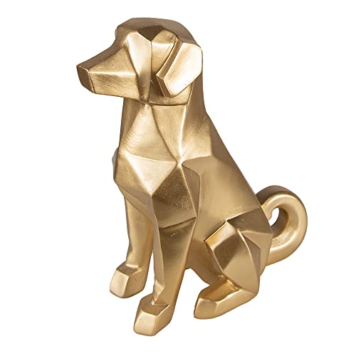 Clayre & Eef Figur Hund 24 cm Goldfarbig Polyresin von Clayre & Eef