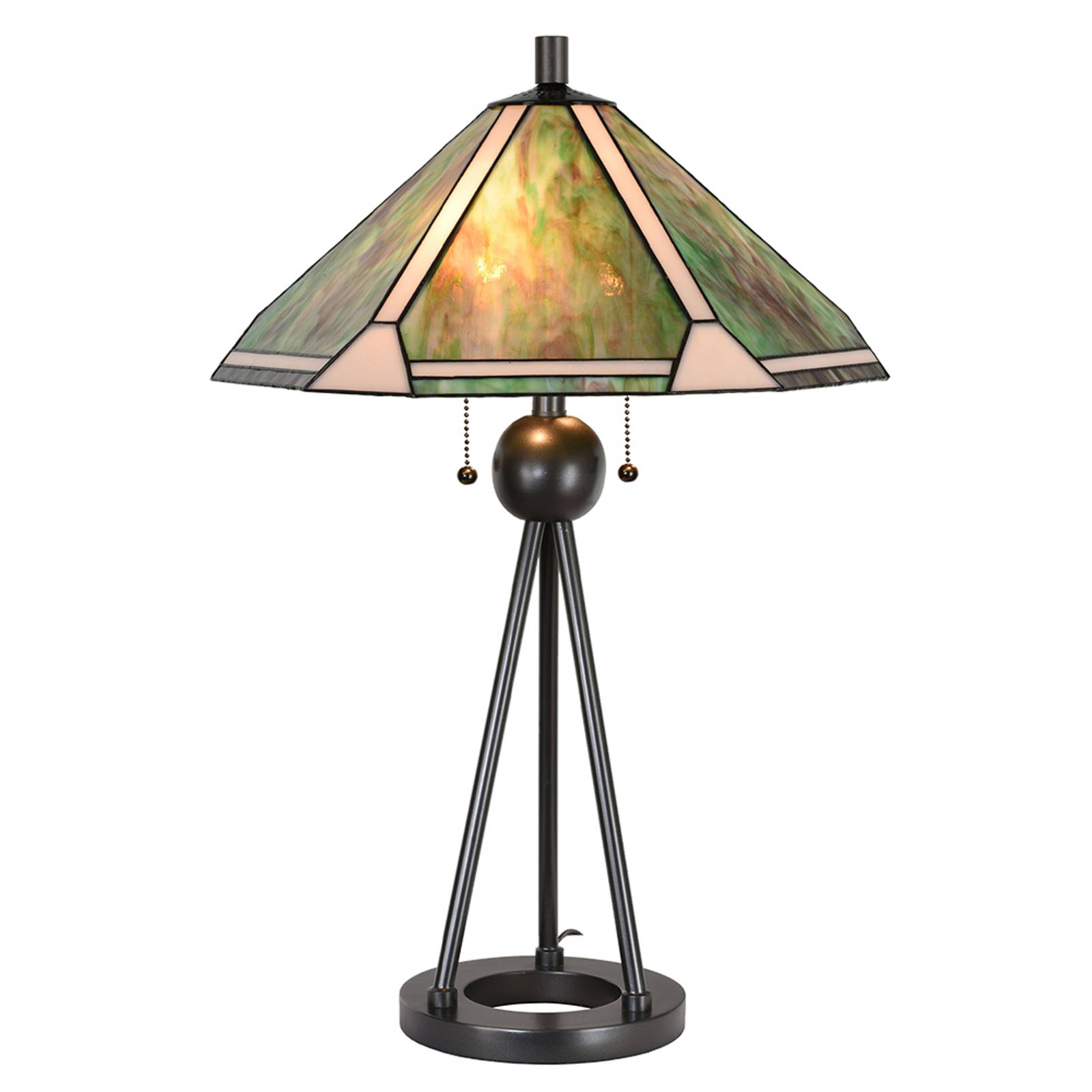 Tischlampe 5LL-6165 im Tiffany-Look, Ø50cm von Clayre&Eef