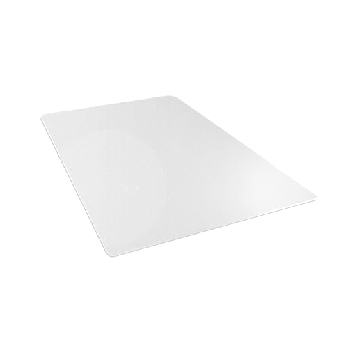 Cleartex megamat Bodenschutzmatte aus Original-Floortex-Polycarbonat für Harte Böden und alle Teppiche, transparent, 115 x 150 cm von Floortex