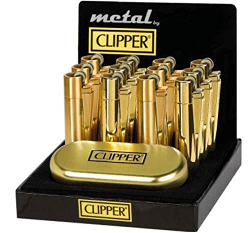 Sale! Clipper Metall Gold Glänzend"Metal Gold" Feuerzeug Edel in Geschenkbox von Clipper / NewtonCat & CouchTomato